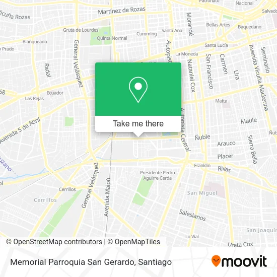 Memorial Parroquia San Gerardo map