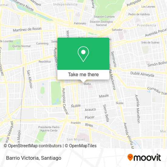 Barrio Victoria map