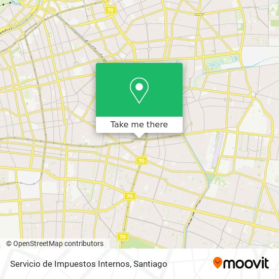 Servicio de Impuestos Internos map