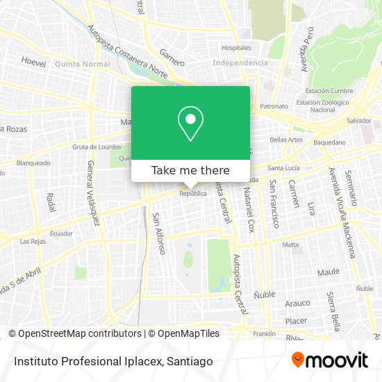 Instituto Profesional Iplacex map