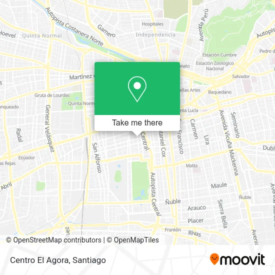 Centro El Agora map