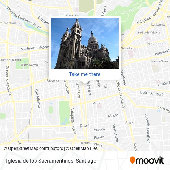 Iglesia de los Sacramentinos map