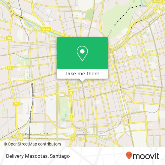 Mapa de Delivery Mascotas