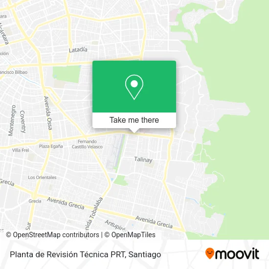 Mapa de Planta de Revisión Técnica PRT