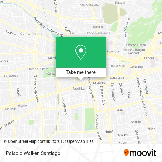 Palacio Walker map
