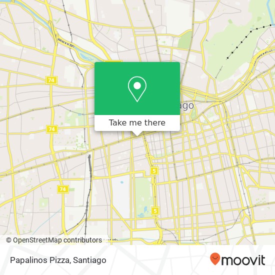 Papalinos Pizza map