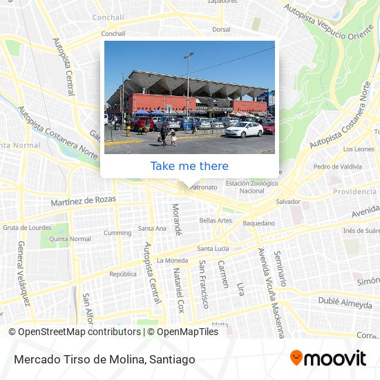 Mapa de Mercado Tirso de Molina