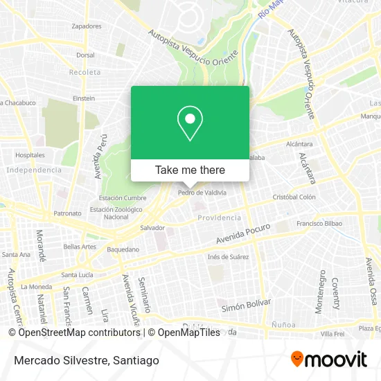 Mercado Silvestre map