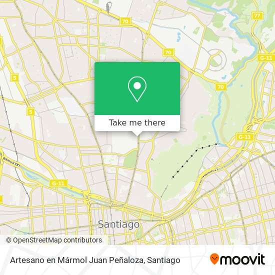 Artesano en Mármol Juan Peñaloza map