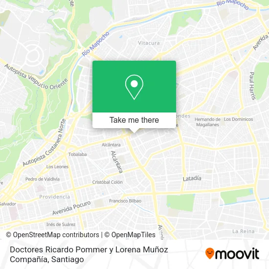 Doctores Ricardo Pommer y Lorena Muñoz Compañía map