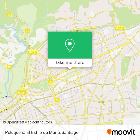 Mapa de Peluquería El Estilo de María