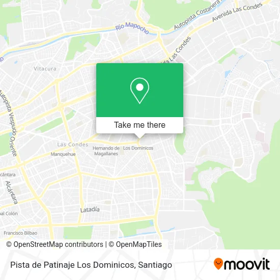Pista de Patinaje Los Dominicos map