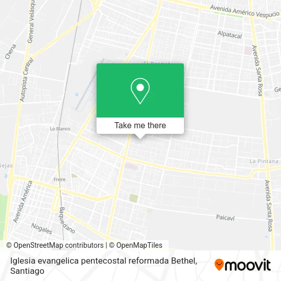 Iglesia evangelica pentecostal reformada Bethel map