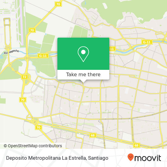 Deposito Metropolitana La Estrella map