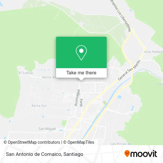 San Antonio de Comaico map