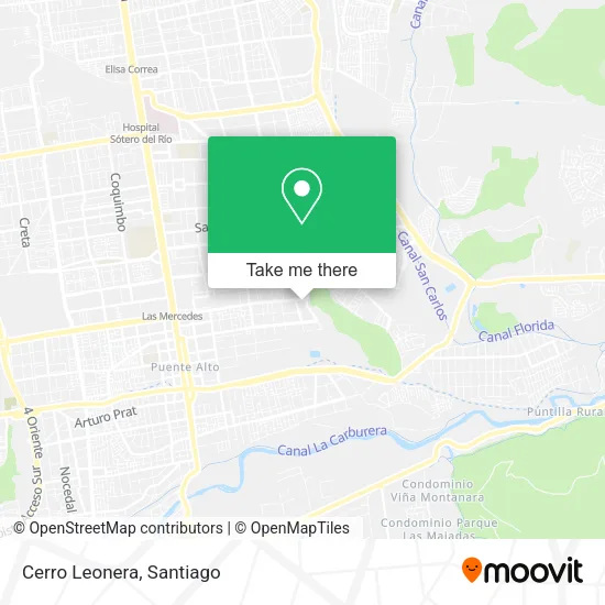 Cerro Leonera map