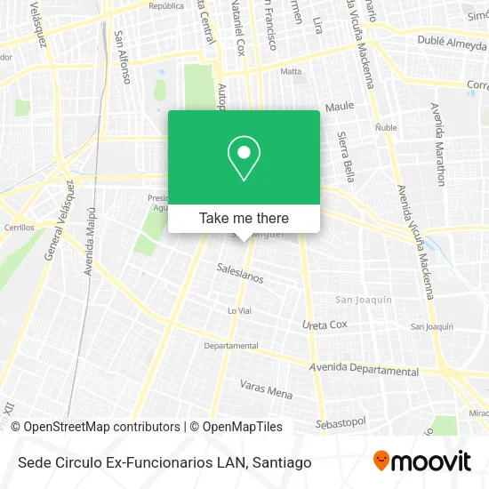 Sede Circulo Ex-Funcionarios LAN map