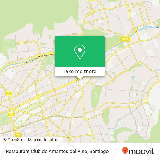 Restaurant Club de Amantes del Vino map