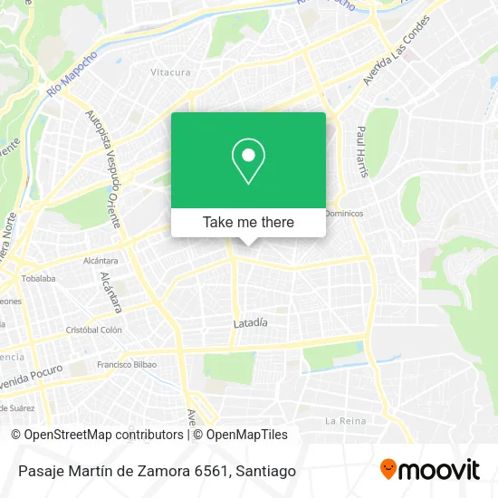 Pasaje Martín de Zamora 6561 map