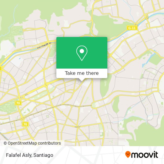 Falafel Asly map