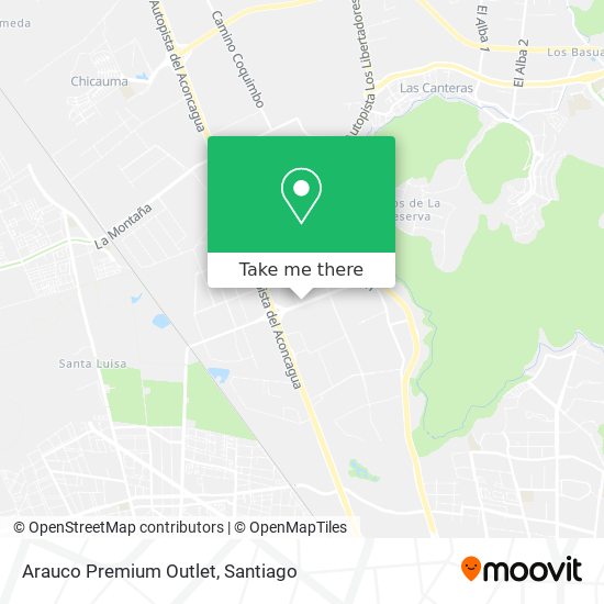 Arauco Premium Outlet map