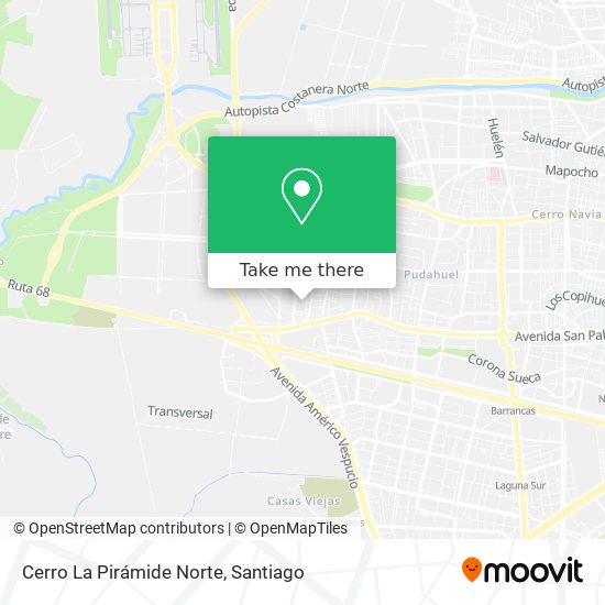 Mapa de Cerro La Pirámide Norte