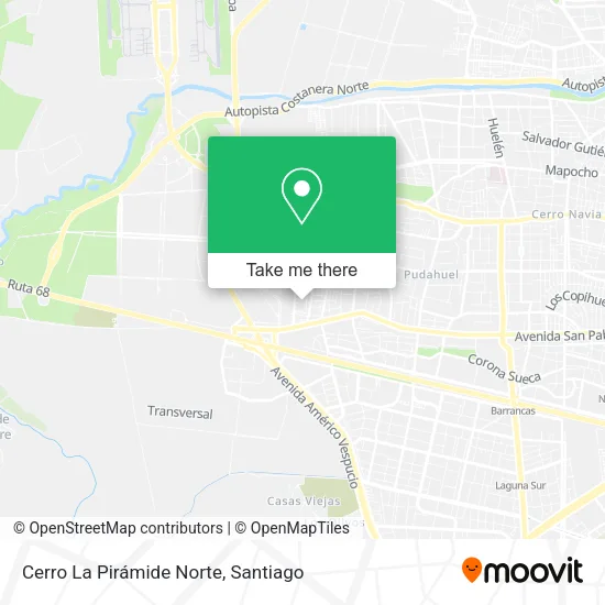 Cerro La Pirámide Norte map