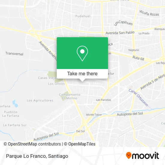 Parque Lo Franco map