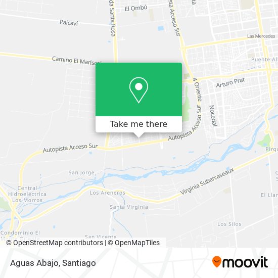 Mapa de Aguas Abajo