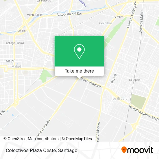 Colectivos Plaza Oeste map