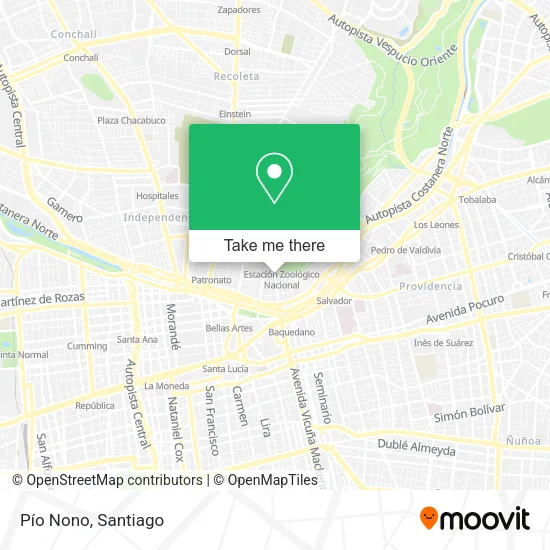 Pío Nono map