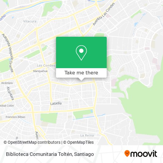 Mapa de Biblioteca Comunitaria Toltén