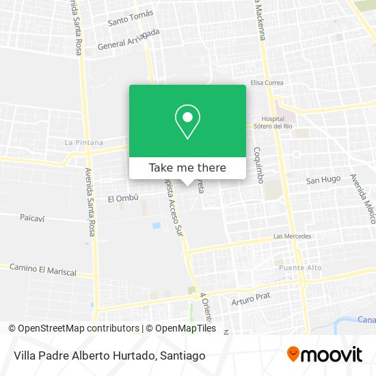 Villa Padre Alberto Hurtado map