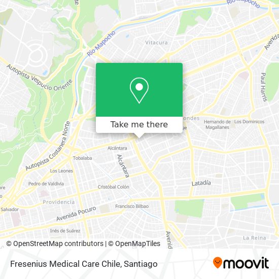 Fresenius Medical Care Chile map