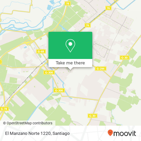 El Manzano Norte 1220 map