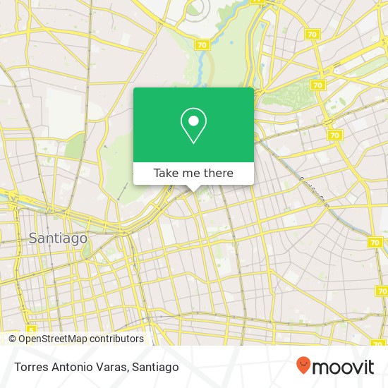 Torres Antonio Varas map