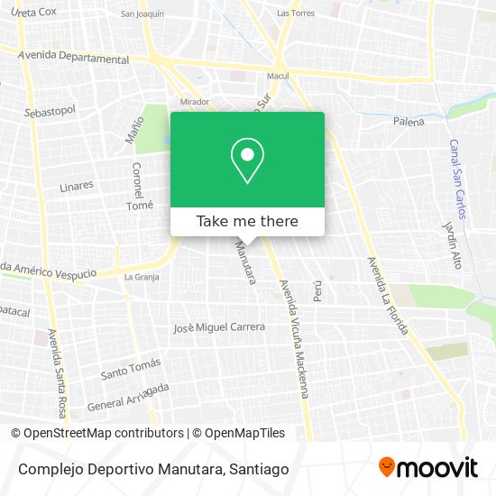 Complejo Deportivo  Manutara map