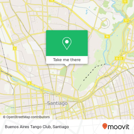 Buenos Aires Tango Club map