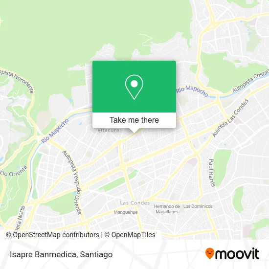 Isapre Banmedica map