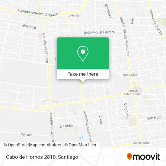 Mapa de Cabo de Hornos 2810