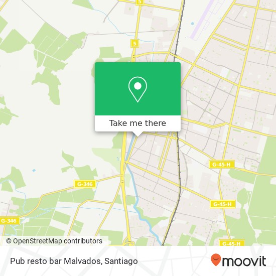 Pub resto bar Malvados map