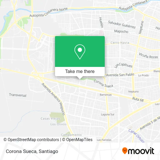 Corona Sueca map