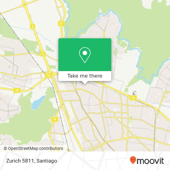 Zurich 5811 map