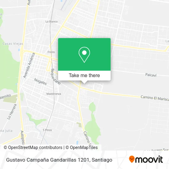 Gustavo Campaña Gandarillas 1201 map