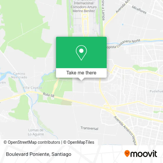 Boulevard Poniente map