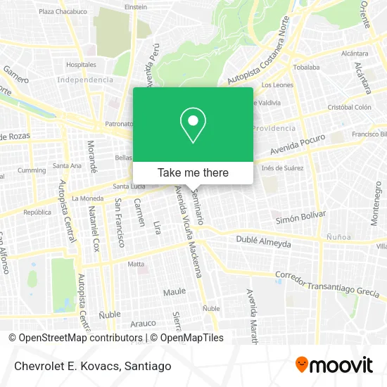 Chevrolet E. Kovacs map
