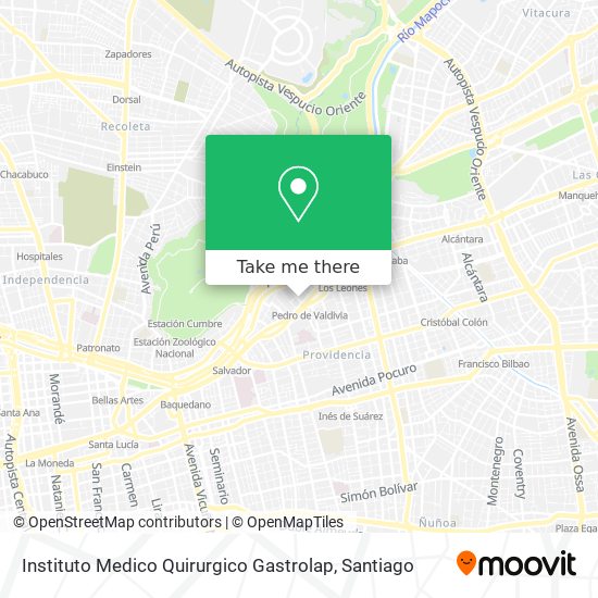 Mapa de Instituto Medico Quirurgico Gastrolap