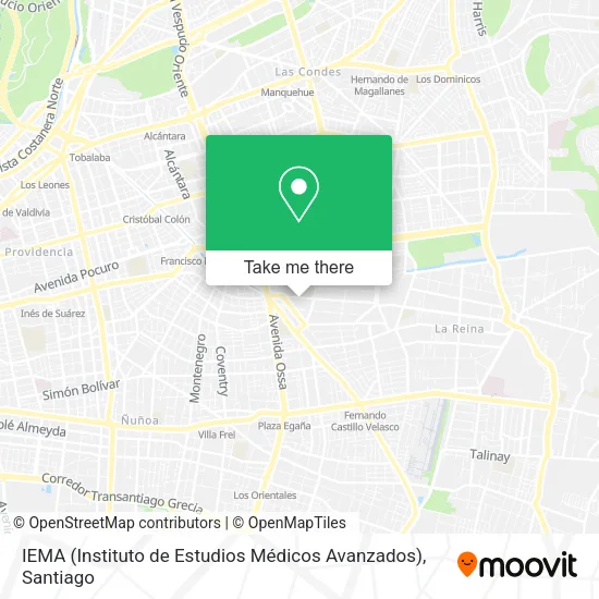 IEMA (Instituto de Estudios Médicos Avanzados) map