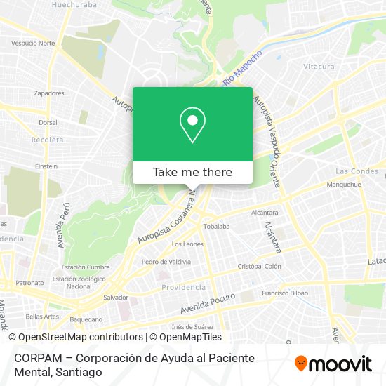 CORPAM – Corporación de Ayuda al Paciente Mental map