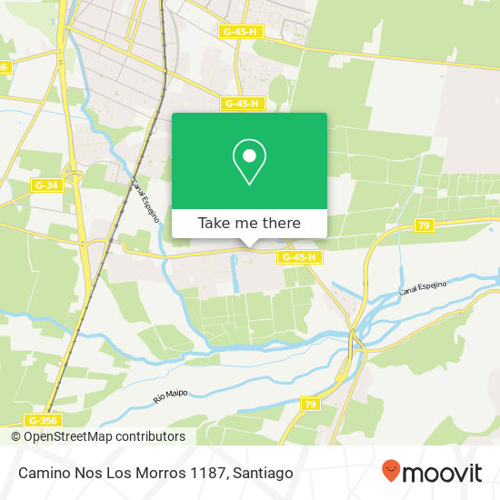 Camino Nos Los Morros 1187 map